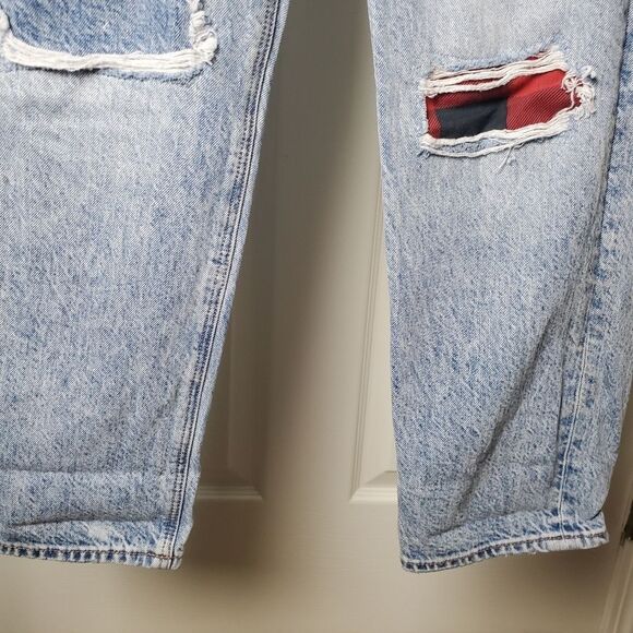 American Eagle Patch Jeans Size 0 Petite - Picture 5 of 9